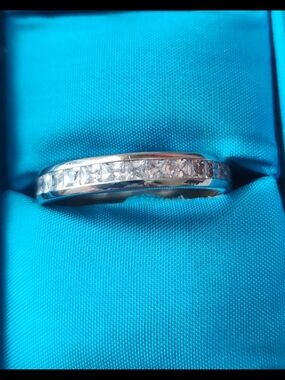 Tocara Silver Channel-Set Diami Diamonds Band - White